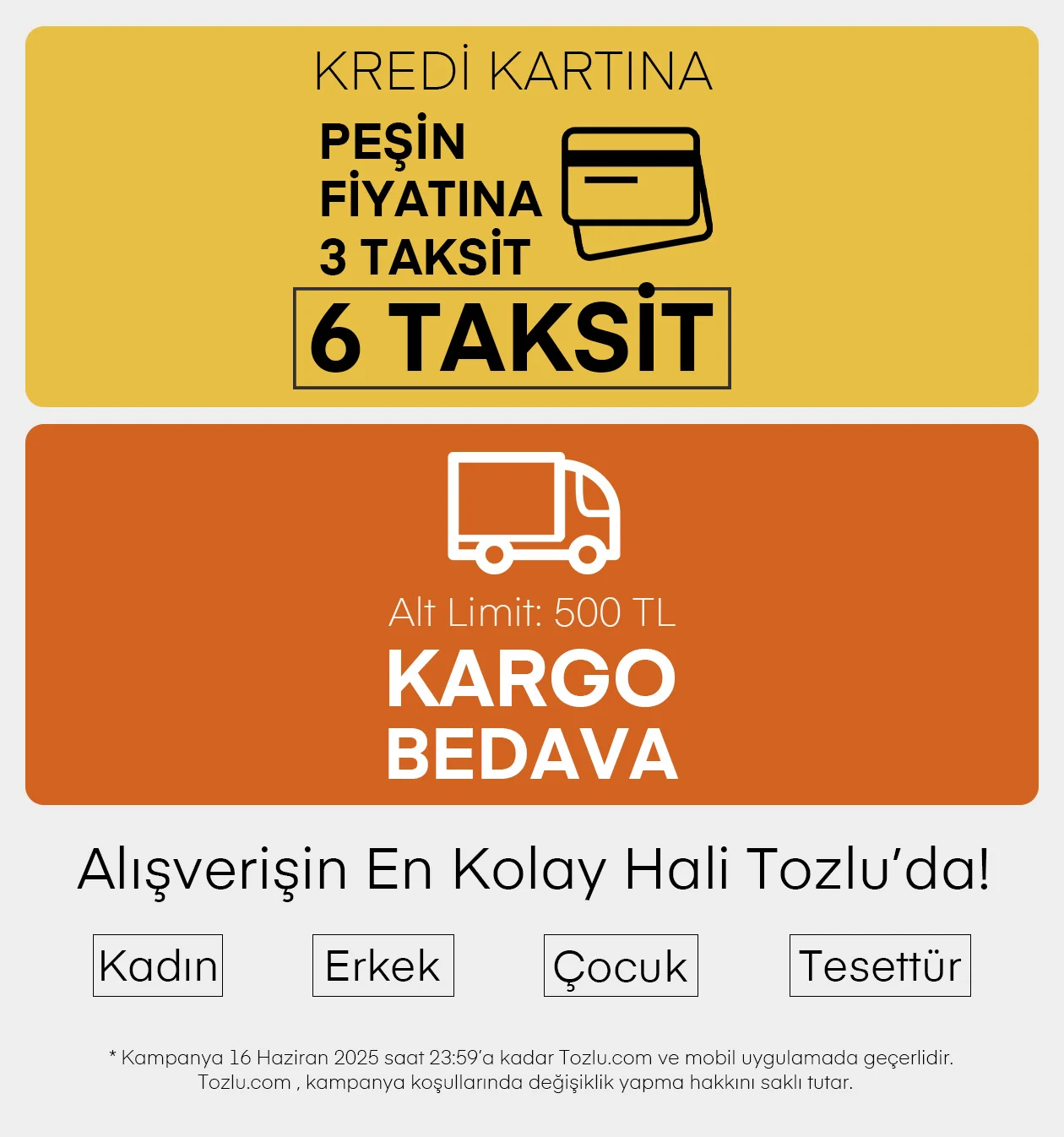 kargo bedava peşin fiyatına 3 taksit